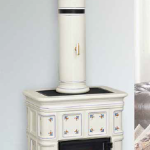 Печь-камин Sergio Leoni Marlene Специальный цвет White + Blue decor (Blue + Orange) Белый + синий декор (синий + оранжевый)