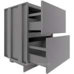 Модуль с 2 выдвижными ящиками для мангальной зоны