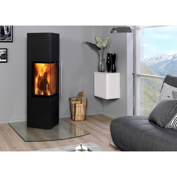 Печь-камин EMBER Стеван 700 XL Black (чёрная)