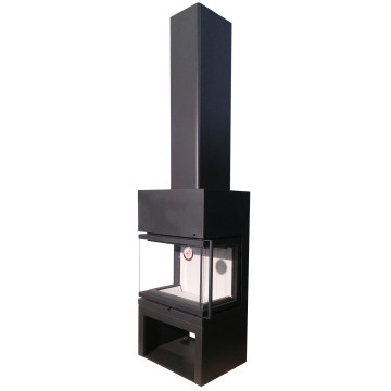 Камин EcoKamin (Экокамин) МАДРИД на дровнике подовый белая футеровка