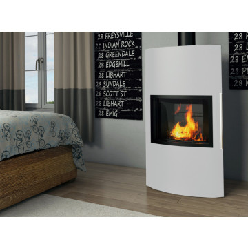 Печь-камин EMBER Гордана 480 L white (белая)