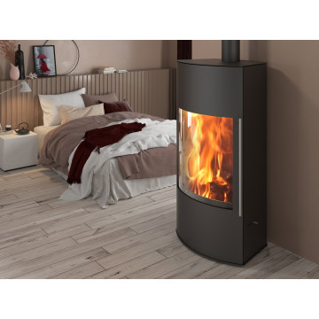 Печь-камин EMBER Гордана 480 L+ black (чёрная)