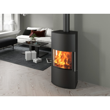 Печь-камин EMBER Гордана 480 L black (чёрная)