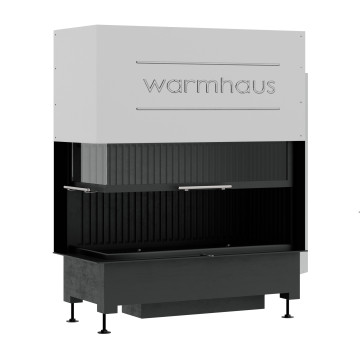Каминная топка Warmhaus (Вармхаус) KANT L (стекло слева) 100/57h с 3D-панелями Каминная топка Warmhaus (Вармхаус) KANT L (стекло слева) 100/57h с 3D-панелями