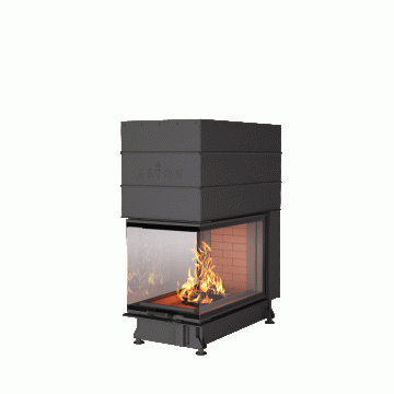 Каминная топка ASTOV П3С 53(84)57 Тёмная керамика