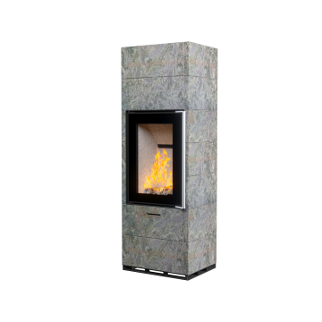 Печь-Камин Astov КИВИ ПК 5070 7К Пироксенит шлифованный