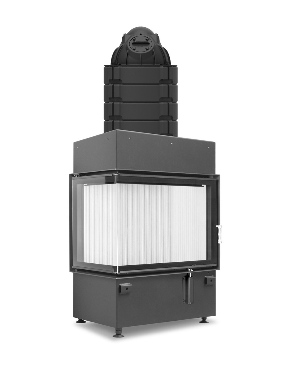 Каминная топка Hoxter ECKA 67/45/51 L Одинарное остекление с аккумулятивным комплектом