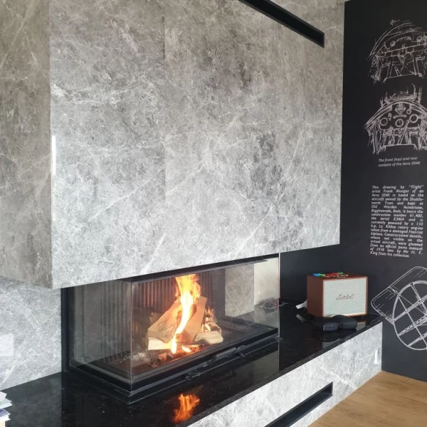 Каминная топка ASTOV П3С 12057 с комплектующими, гильзация канала Каминная топка ASTOV П3С 12057 с комплектующими, гильзация канала