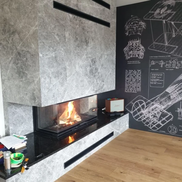 Каминная топка ASTOV П3С 12057 с комплектующими, гильзация канала Каминная топка ASTOV П3С 12057 с комплектующими, гильзация канала