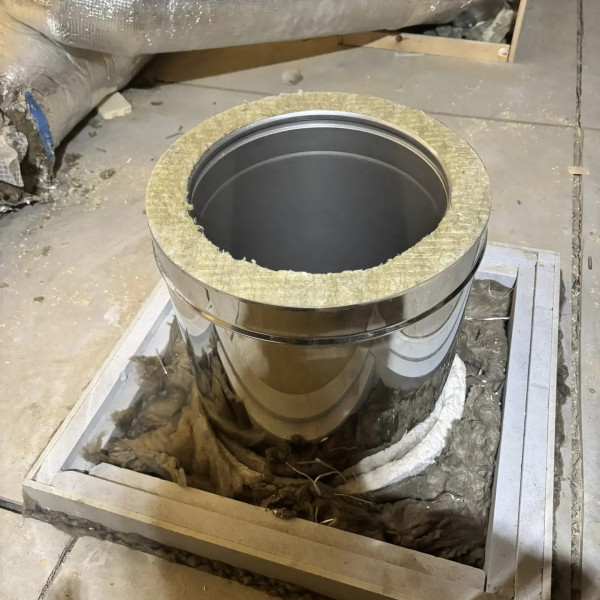 Монтаж каминной топки ASTOV (АСТОВ) П2С 14057 L с комплектующими в деревянном доме