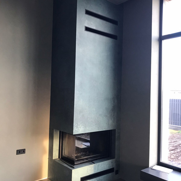 Монтаж каминной топки ASTOV П2С 8457 L с притоком воздуха из вне и комплектующими в дом Монтаж каминной топки ASTOV П2С 8457 L с притоком воздуха из вне и комплектующими в дом