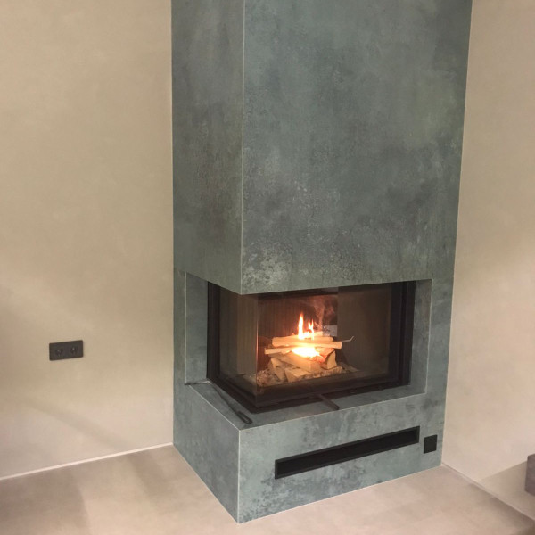Монтаж каминной топки ASTOV П2С 8457 L с притоком воздуха из вне и комплектующими в дом Монтаж каминной топки ASTOV П2С 8457 L с притоком воздуха из вне и комплектующими в дом