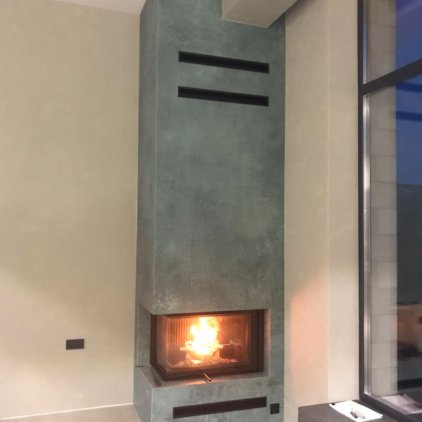 Монтаж каминной топки ASTOV П2С 8457 L с притоком воздуха из вне и комплектующими в дом Монтаж каминной топки ASTOV П2С 8457 L с притоком воздуха из вне и комплектующими в дом