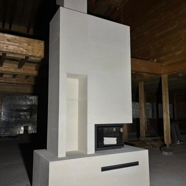 Монтаж каминной топки ASTOV П3С 53(84)57 с комплектующими в деревянном доме Монтаж каминной топки ASTOV П3С 53(84)57 с комплектующими в деревянном доме