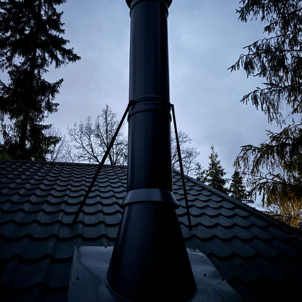 Монтаж каминной топки ASTOV П2С 8457 R с комплектующими в деревянном доме Монтаж каминной топки ASTOV П2С 8457 R с комплектующими в деревянном доме