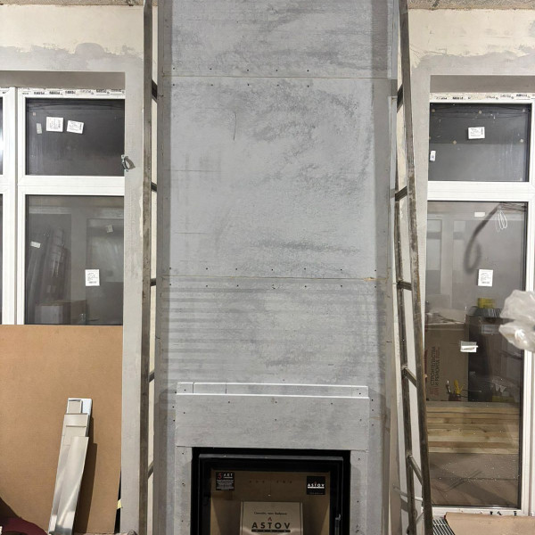 Монтаж каминной топки ASTOV М 700 (Базовая) встроенный адаптер подводки воздух из вне с комплектующими в дом Монтаж каминной топки ASTOV М 700 (Базовая) встроенный адаптер подводки воздух из вне с комплектующими в дом