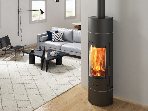 Печь-камин EMBER София 552 XL (чёрная)