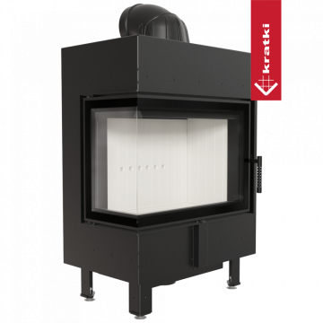Топка Kratki Pro LUCY/12/L/BS, Г-образное стекло слева