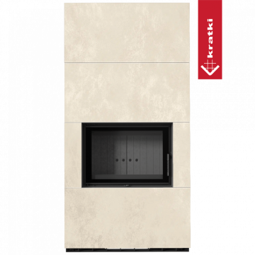 Каминокомплект Kratki PRO FLOKI BOX OXIDE BIANCO