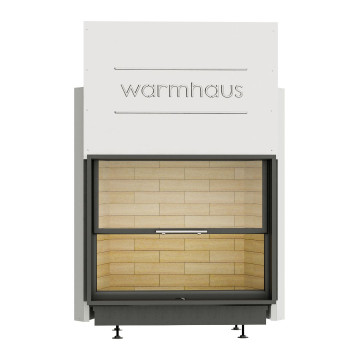Каминная топка Warmhaus (Вармхаус) FLAT 100/80h с шамотом