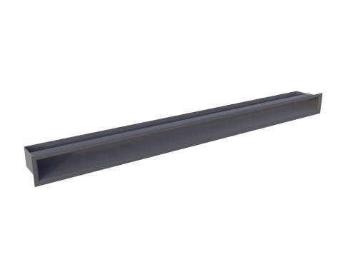Вентиляционная решетка прямая щелевая ASTOV РП 120х6 серый