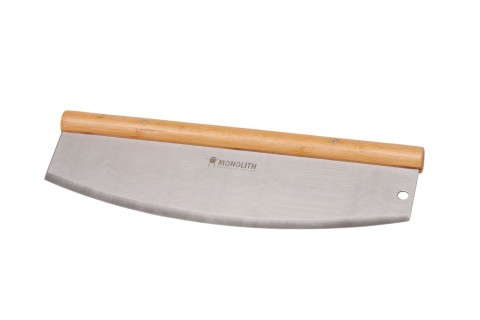 Дополнительные комплектующие Monolith нож для пиццы (нержавейка и бамбук)