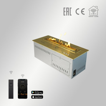 Автоматический встраиваемый биокамин AirTone ANDALLE 450 золото