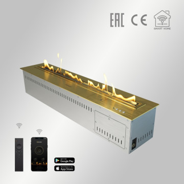 Автоматический встраиваемый биокамин AirTone ANDALLE 900 золото