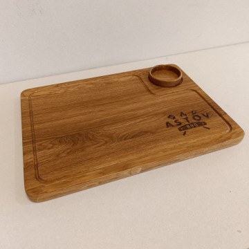 Доска разделочная с соусником ASTOV BBQ