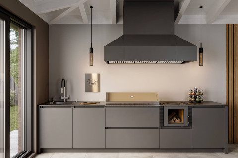 Кухня Astov BBQ № 5 (ширина 3500 мм)