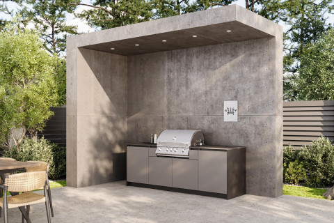 Кухня Astov BBQ № 6 (ширина 2440 мм)