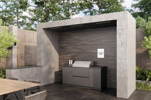 Кухня Astov BBQ № 8 (ширина 2040 мм)