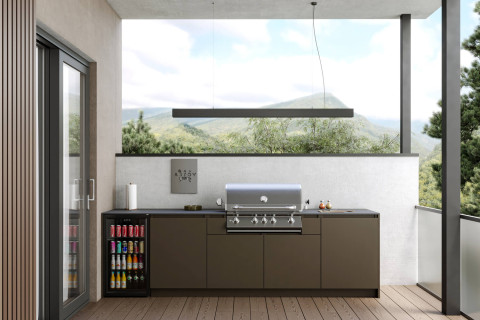 Кухня Astov BBQ № 15 (ширина 3050 мм)