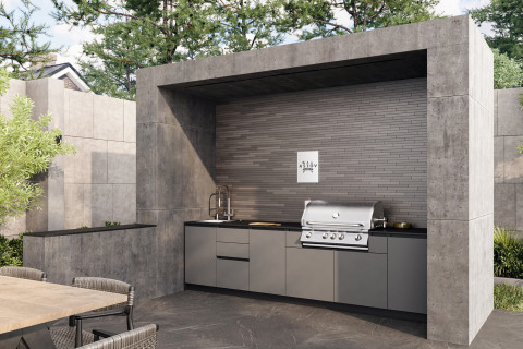 Кухня Astov BBQ № 18 (ширина 3240 мм)