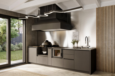 Кухня Astov BBQ № 11 (ширина 3330 мм)