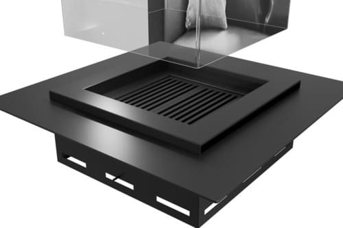 Камин дровяной центральный островной подвесной AVES 3 Модель ТИБР