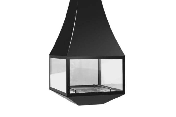 Камин дровяной центральный подвесной AVES 6 Модель ПРАТО