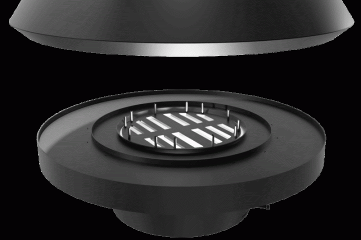 Камин дровяной центральный AVES 10 Модель ВЕНЕЦИЯ открытый