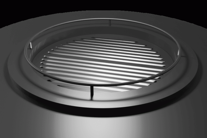 Камин дровяной центральный AVES 11 Модель ВЕНЕЦИЯ лакированный по RAL открытый