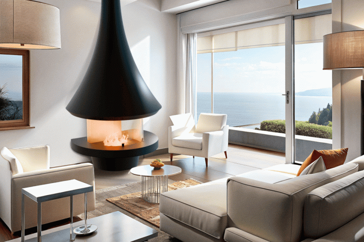 Камин дровяной пристенный AVES 12 Модель ВЕНЕЦИЯ открытый