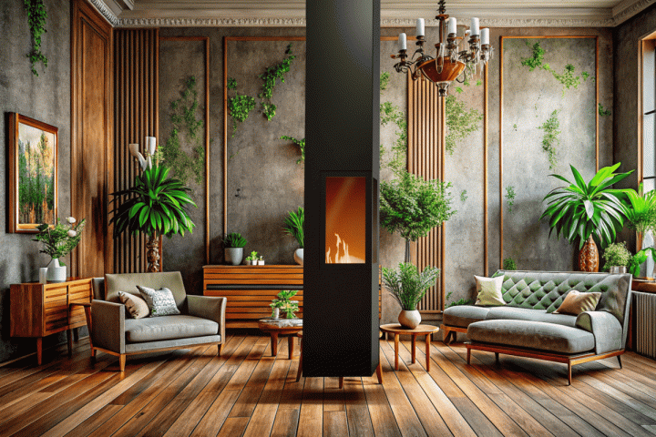 Камин дровяной центральный AVES 14 Модель БЕРГАМО