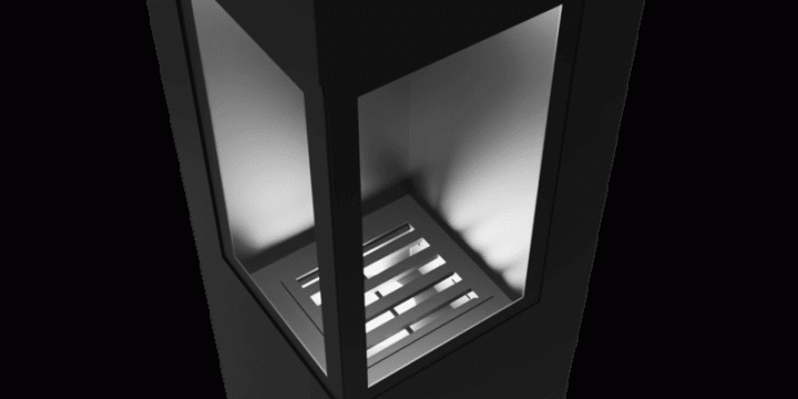 Камин дровяной центральный AVES 14 Модель БЕРГАМО