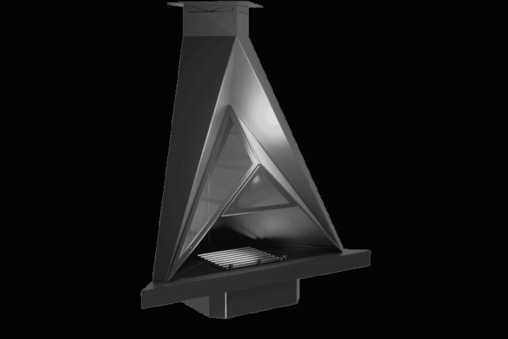 Камин дровяной угловой AVES 19 Модель БАРИ