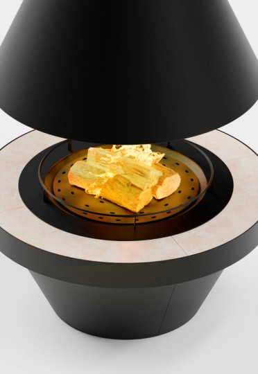 Центральный камин OpenFire SEUS с конической тумбой Центральный камин OpenFire SEUS с конической тумбой