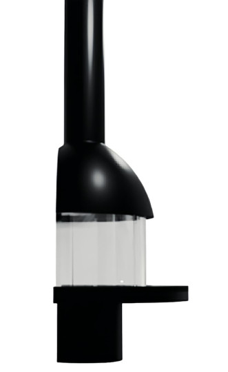 Камин дровяной центральный AVES 22 Модель САН-РЕМО закрытая со стеклом угловая