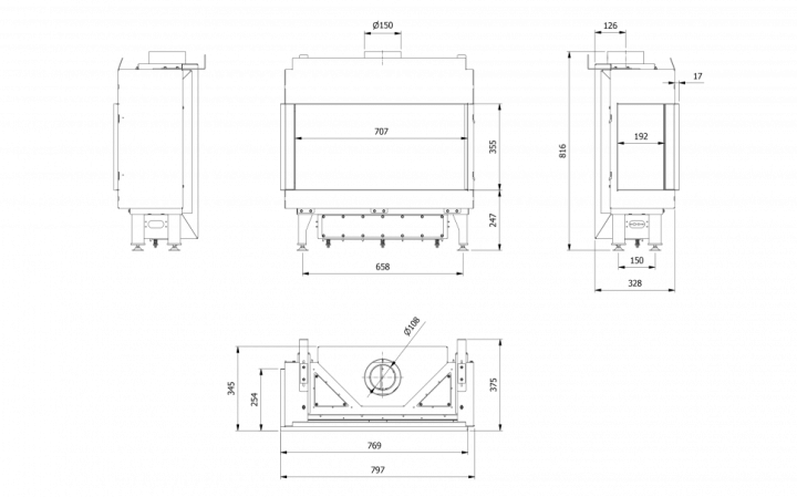 Газовая топка LEO/L/70/G20 (магистральный газ)