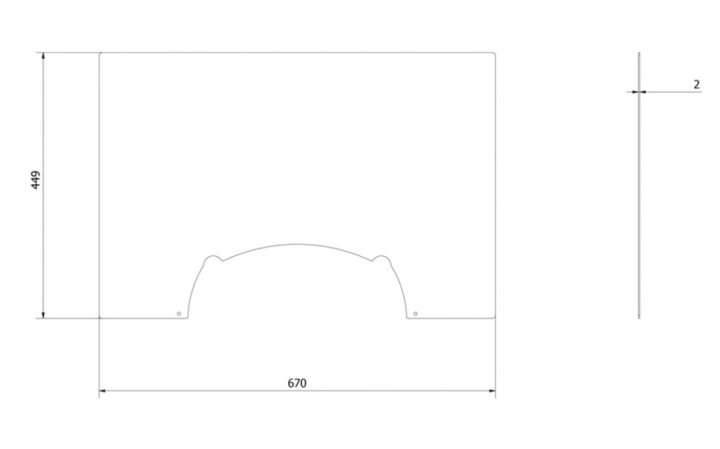 Притопочный лист Kratki KOZA/HATI
