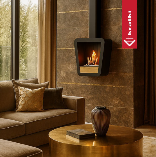 Биокамин подвесной Kratki Prismo TUV
