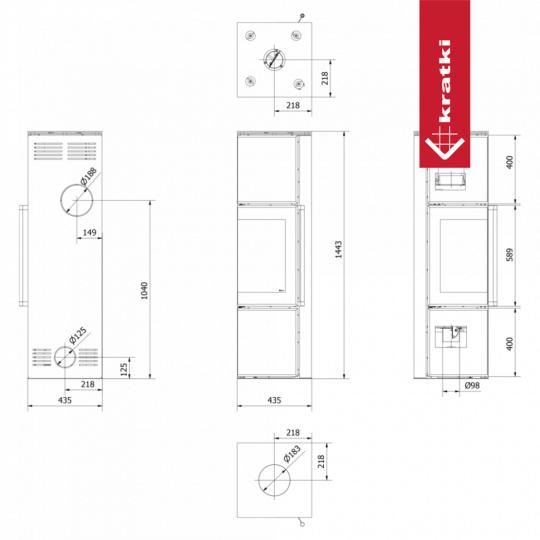 Печь Kratki PRO TORA/M FOKOS SALE
