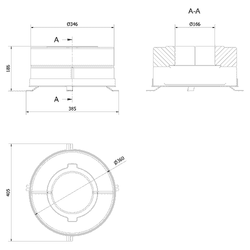 Комплект бетонных теплоаккумулирующих дисков d-150мм (4 шт., 2 слоя, V1)